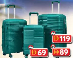 Euro Traveller حقيبة ترولي parajohn PP