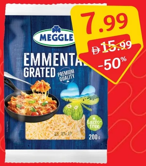 Meggle Emmental Shredded Cheese