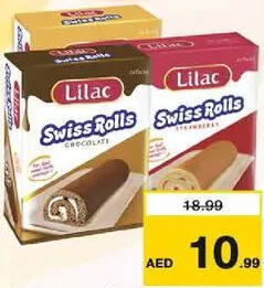 Lilac Swiss Roll Chocolate/Vanilla/Strawberry