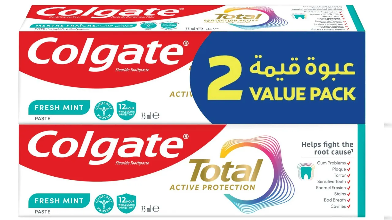 Colgate معجون أسنان توتال بالنعناع المنعش