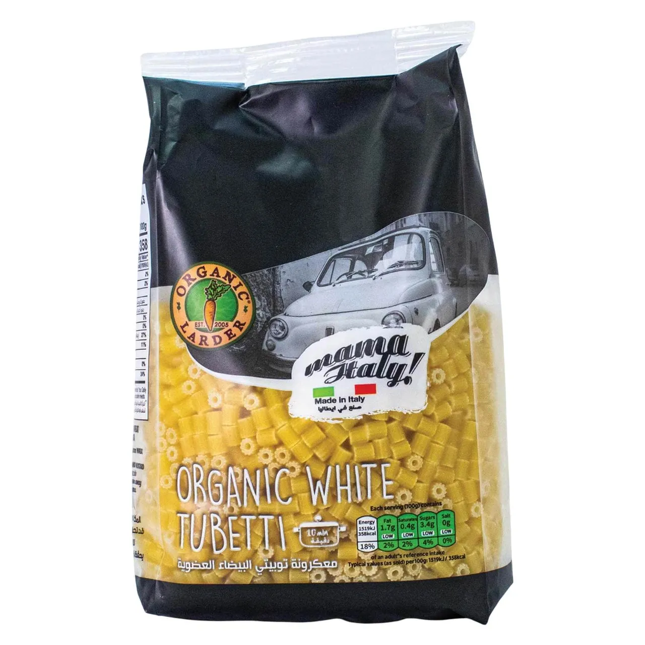 Organic Larder Corti باستا توبيتي بيضاء