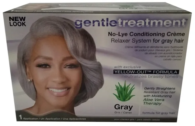 Gentle Treatment Set of 2 Bleach-Free Gray Relaxers - 1 Piece