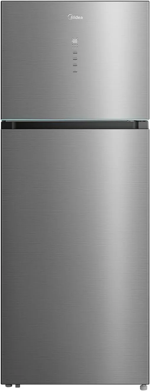 midea ثلاجة بفريزر علوي بدون فروست بضاغط انفرتر مع فريزر إضافي، ستيل - موديل MDRT650MME46DO
