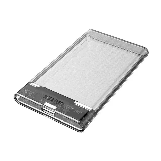 Unitek DiskGuard Limpid R حاوية شفافة لمحرك أقراص صلبة SATA III مقاس 2.5 بوصة لأقراص HDD وSSD، مع نقل بيانات عالي السرعة عبر USB 3.0 وتركيب دون أدوات