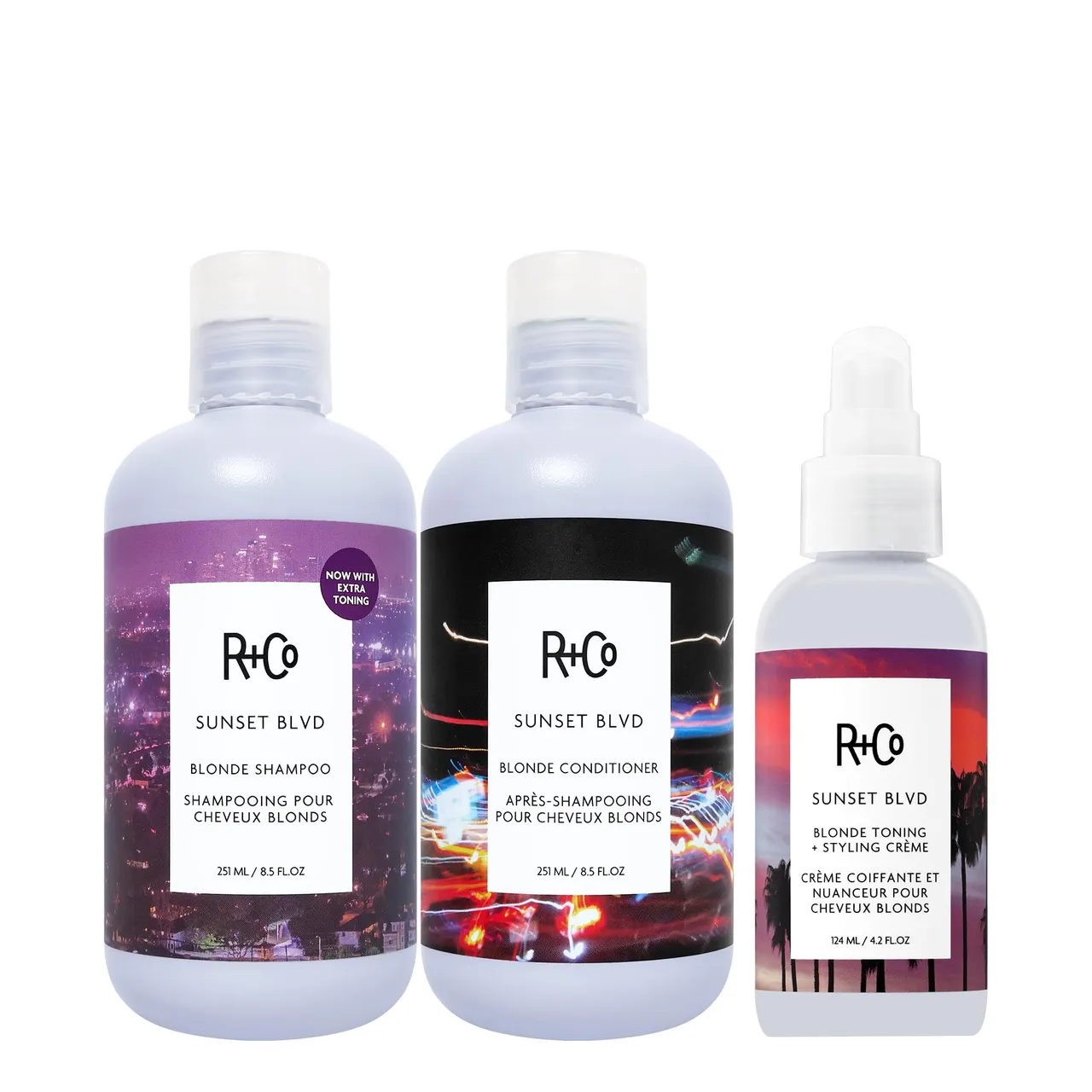 R+Co RCo Sunset Blvd Daily Blonde ShampooDaily BrighteningCombats BrassinessHydratingVeganCruelty-Free8.5 Fl Oz