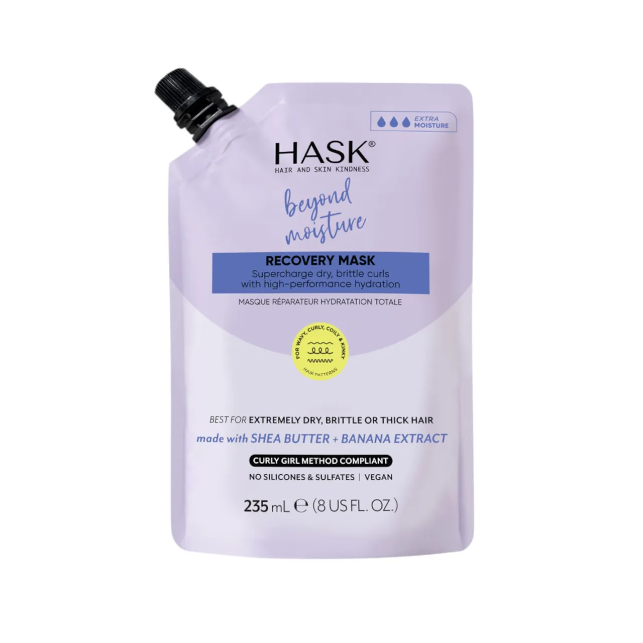 Hask قناع استعادة الترطيب الإضافي Texture Solutions