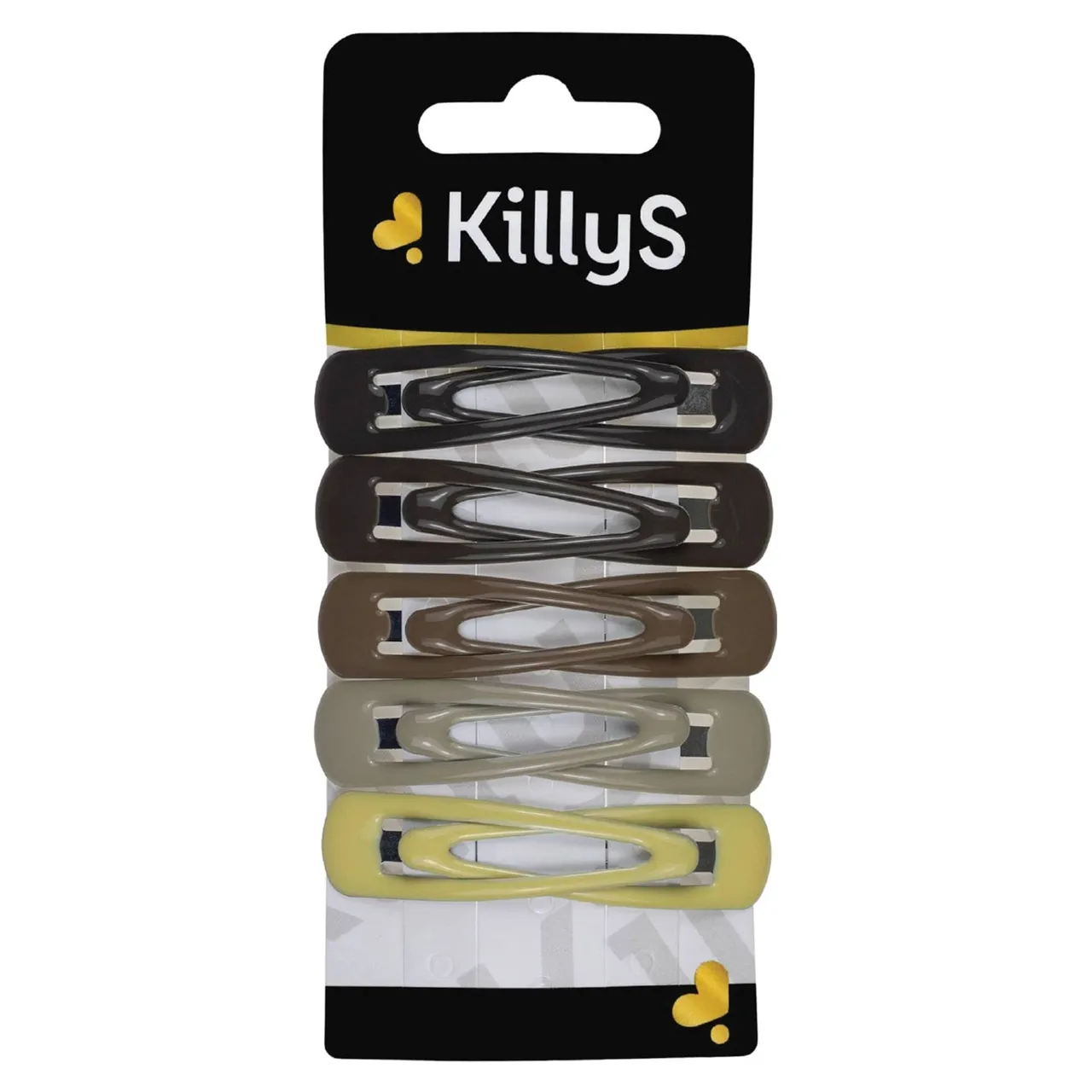 Killys مشابك شعر كبس بألوان متنوعة، 10 قطع