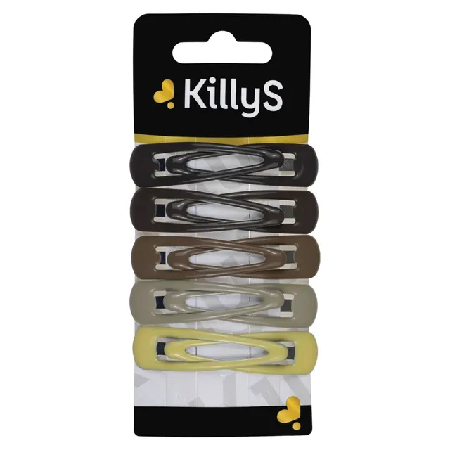 Killys Snap Hair Clips Assorted Colors, 10 Pieces