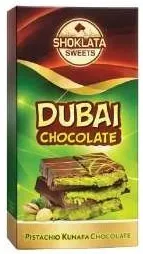 Shoklata sweets Dubai Chocolate Pistachio Kunafa Chocolate