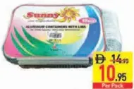 Sunny علب ألمنيوم + أكواب ورقية