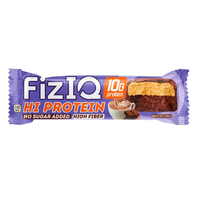 Glazed protein bar FIZIQ with chocolate, no sugar added