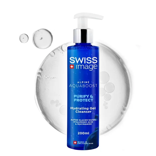 Swiss Image Aquaboost Hydrating Gel Cleanser With Hyaluronic Acid And Niacinamide