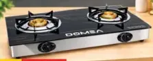 Domea Gas Cooker Glass 2 Burner Kg127-G