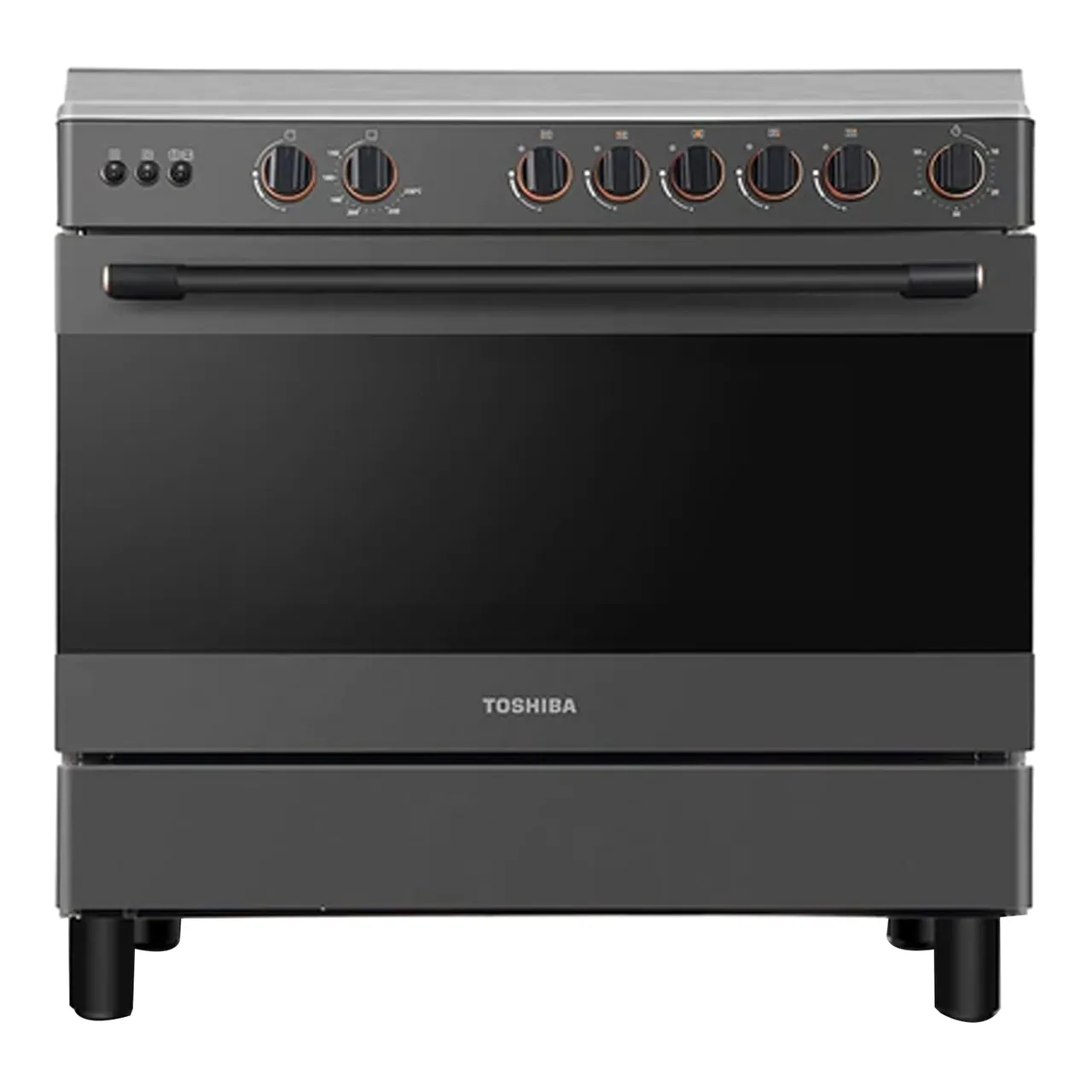 Toshiba طباخ 90cm TBA-36LMG5G089KS، رمادي فحمي