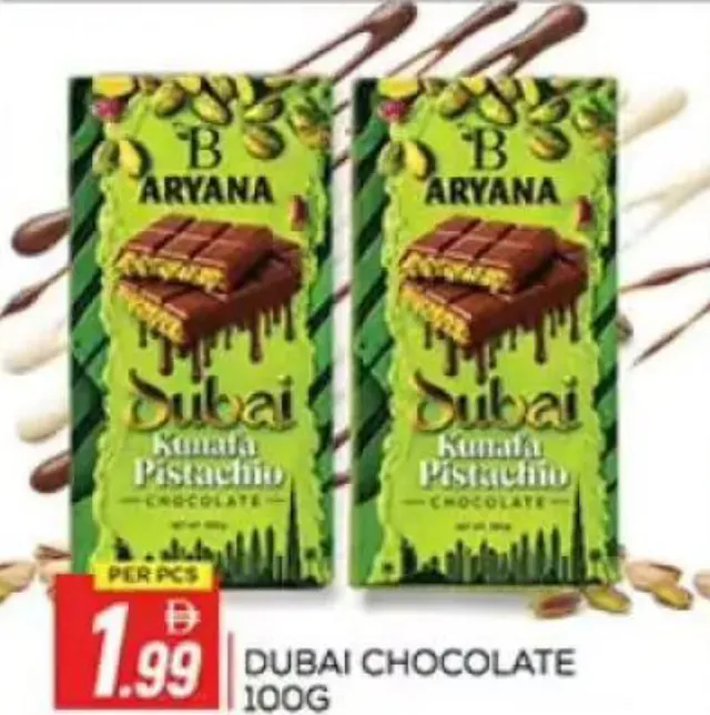 Aryana Dubai Chocolate Kunafa Pistachio