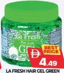 La Fresh Hair Gel Green Firm Look