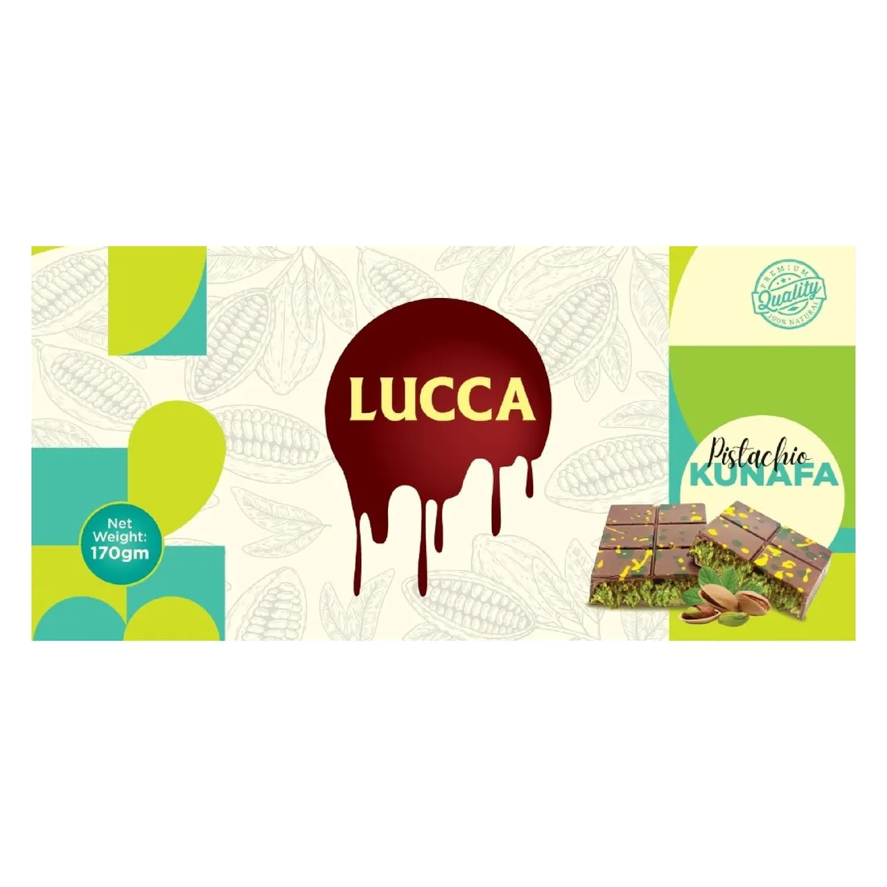 Lucca ألواح شوكولاتة كنافة بالفستق ماكس