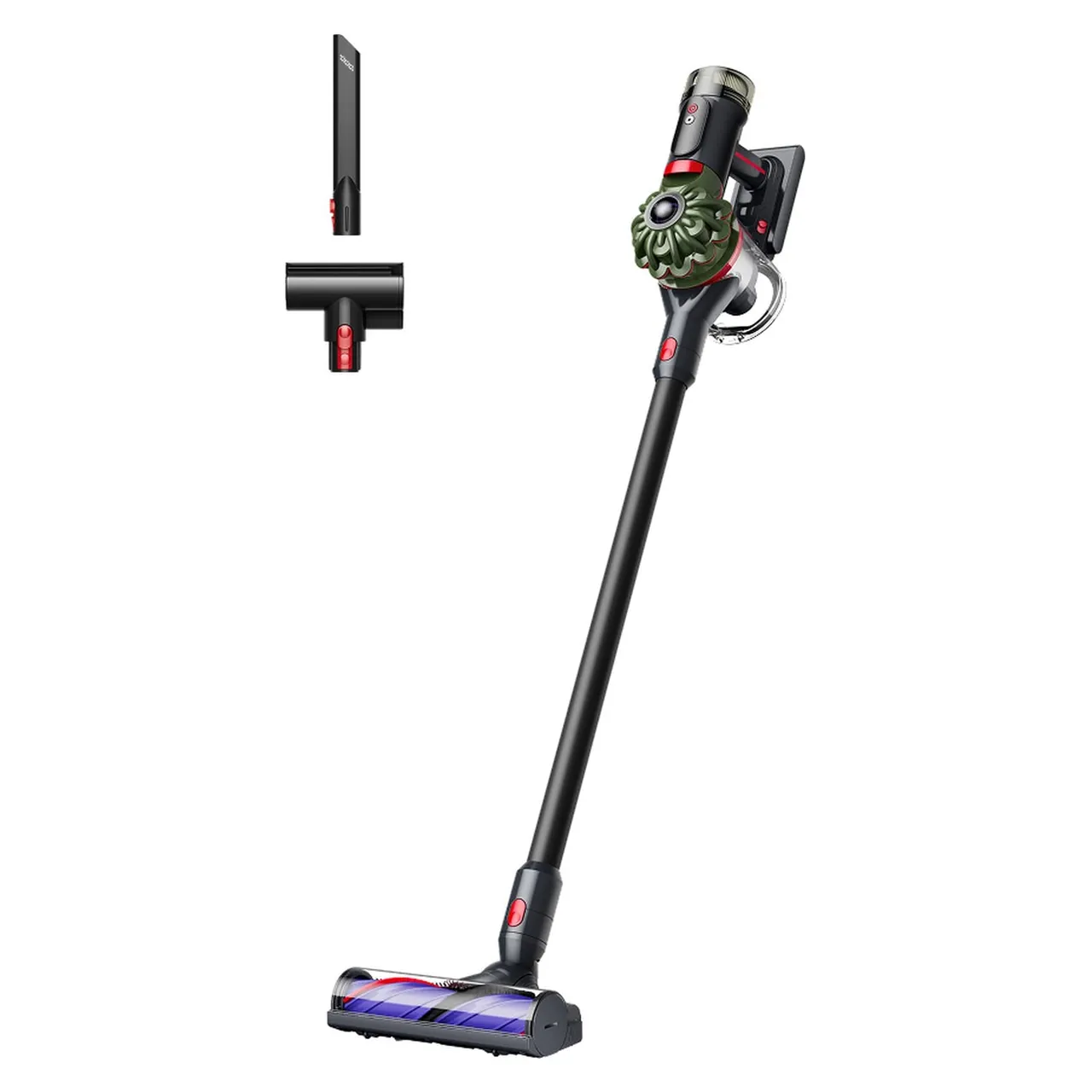 Dyson مكنسة كهربائية V8 Cyclone، أسود/أخضر، تنظيف لاسلكي بدون زناد
