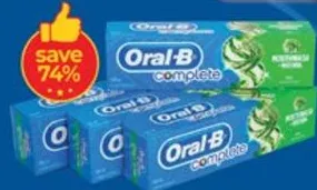 Oral-B Toothpaste Complete Extra Mint
