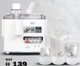 Impex Jucer & Blendr Mincer Mil 4In1