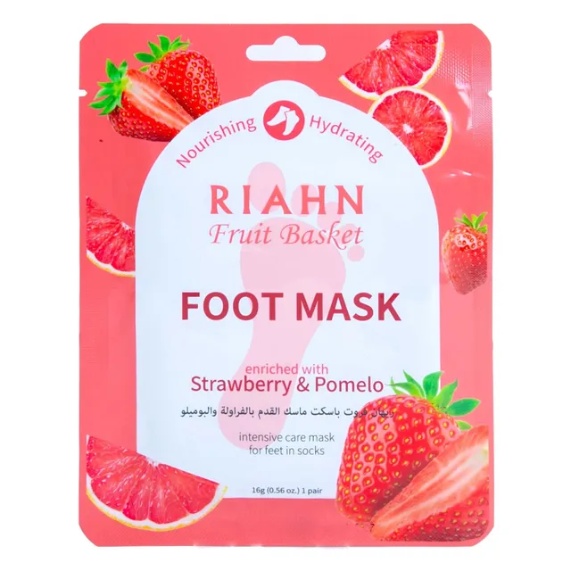 Riahn Fruit Basket Strawberry & Pomelo Foot Mask
