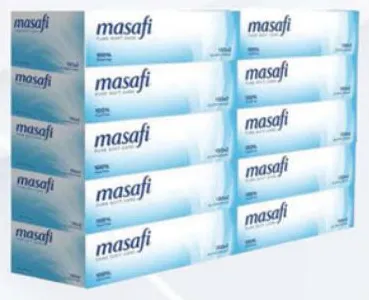 Masafi مناديل الوجه فاين 5×130 منديل