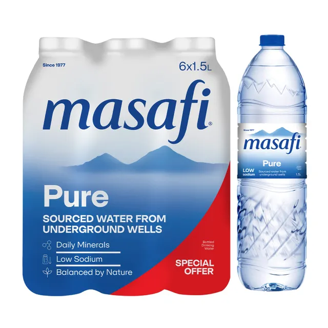 Masafi Pure Bottled Drinking Water Low Sodium Value Pack