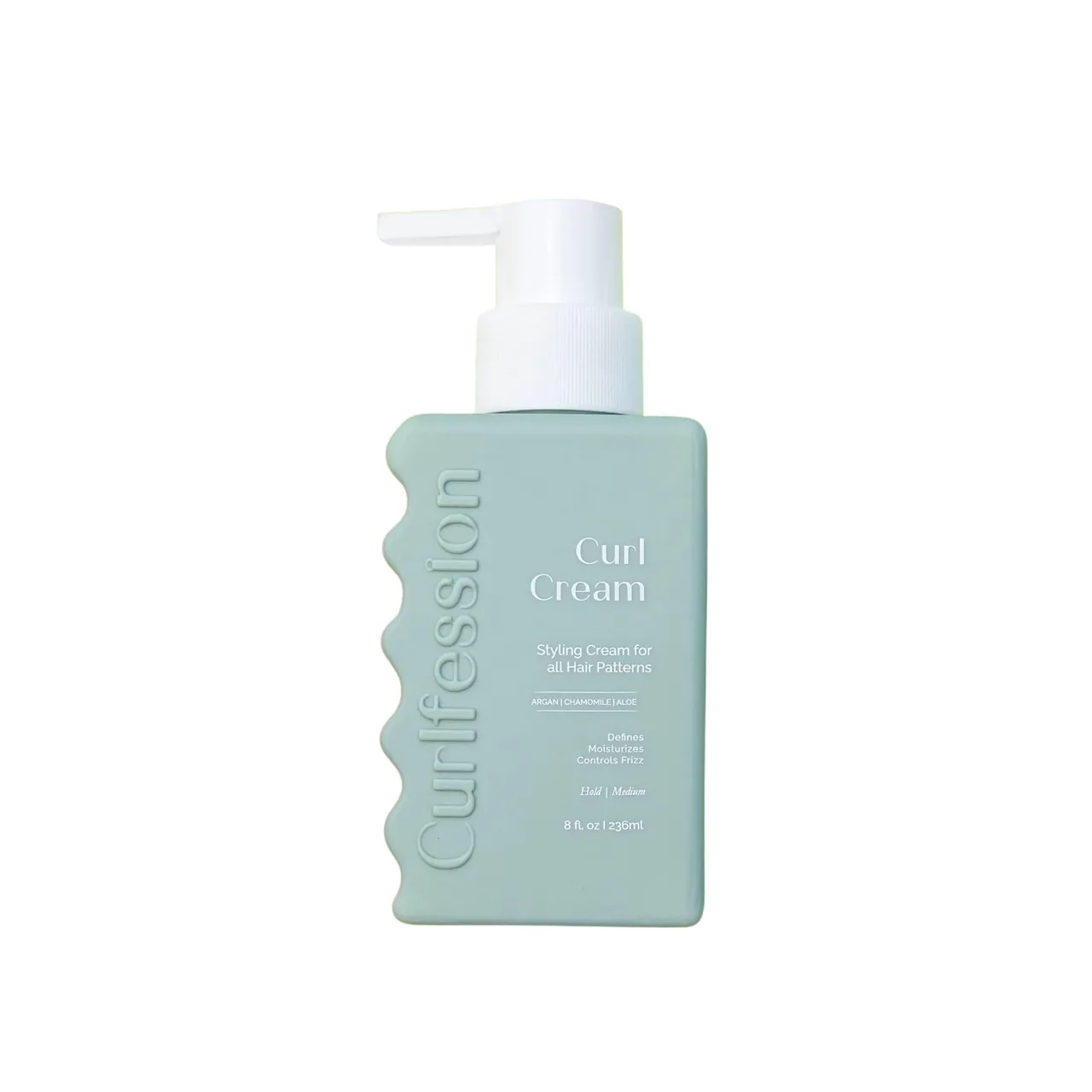 CURLFESSION كريم للشعر الكيرلي يحدد ويرطب التجعيدات والتموجات ويتحكم في التجعد - 8 Fl. Oz.