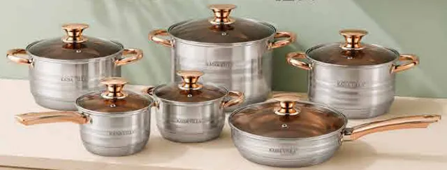 Stainless Steel Cookware Set Assorted