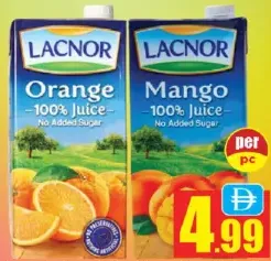 Lacnor No Sugar Added Mango Juice Assorted