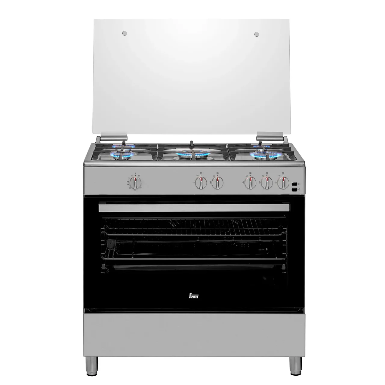 Teka طباخ قائم بذاته 90cm ‏FS 902 5GG بموقد غاز وفرن غاز