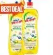 Max Bright Dishwashing Liquid Lemon