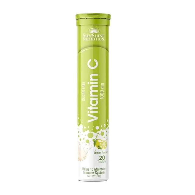 sunshine Nutrition Vitamin C Tablets, 20 Tablets