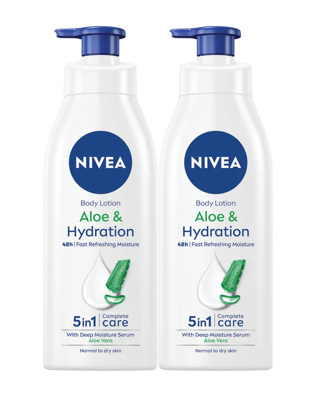 Nivea Body Lotion Aloevera 400Mlx2Pcs