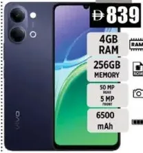 vivo Y21 5G 4 GB/256 GB Black