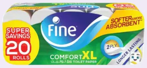 Fine ورق تواليت كومفورت XL 2-ply
