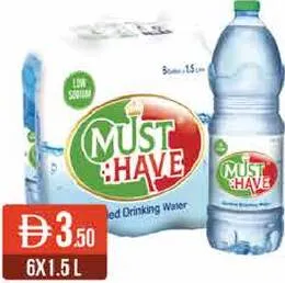 Must Have Bottled Drinking Water