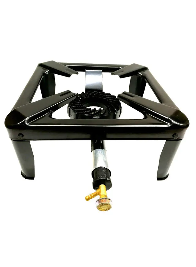 interimex Single Burner Gas Stove 51W Black/Silver