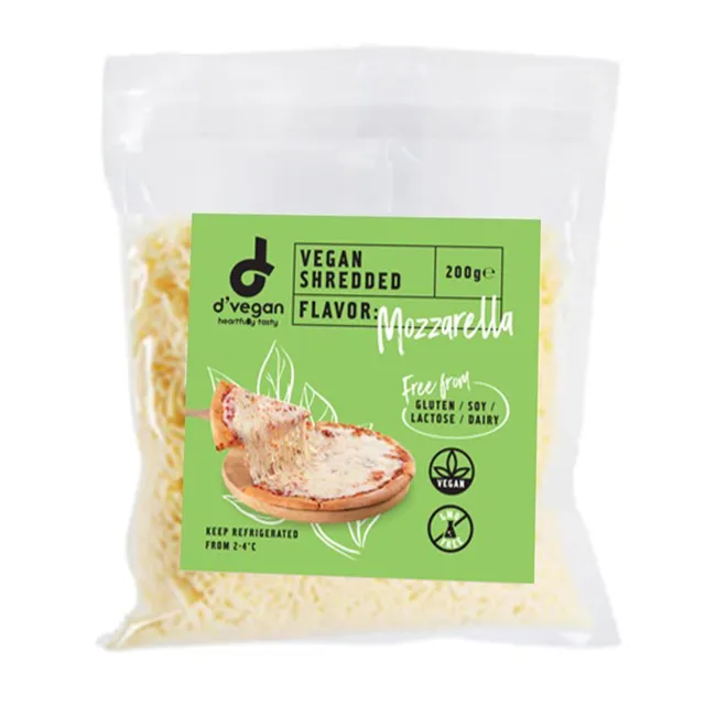 D'Vegan Shredded Mozzarella Flavoured