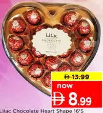 Lilac Chocolate Heart Shape