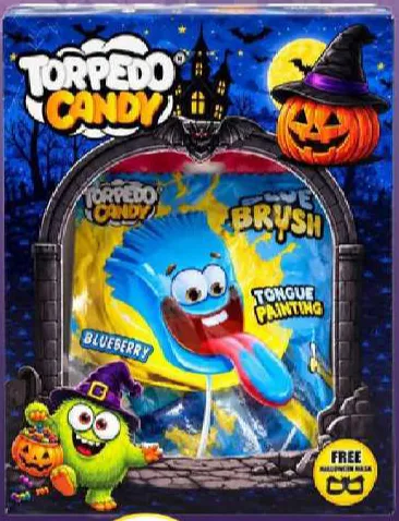 Torpedo Halloween Lollipop Candy