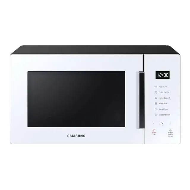 Samsung Bespoke Solo Microwave Oven with Quick Defrost Pure White MS23T5018AW
