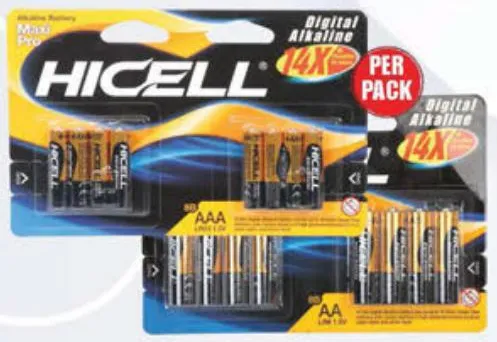 Hicell بطاريات AA وAAA