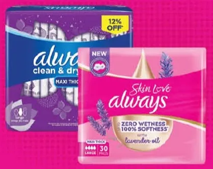 Always فوط Clean&Dry ماكسي سميكة متنوعة