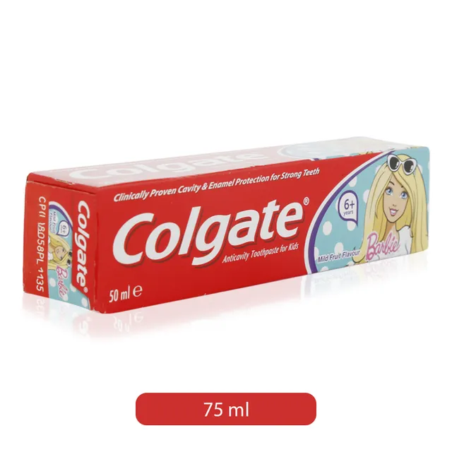 Colgate smiles toothpaste kids barbie 6+