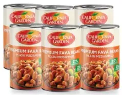 California Garden كاليفورنيا جاردن فول مدمس بالزيت والليمون والكمون / بالخلطة اللبنانية / مقشور سادة / بالفلفل الحار / بالخلطة السرية / حمص بالطحينة