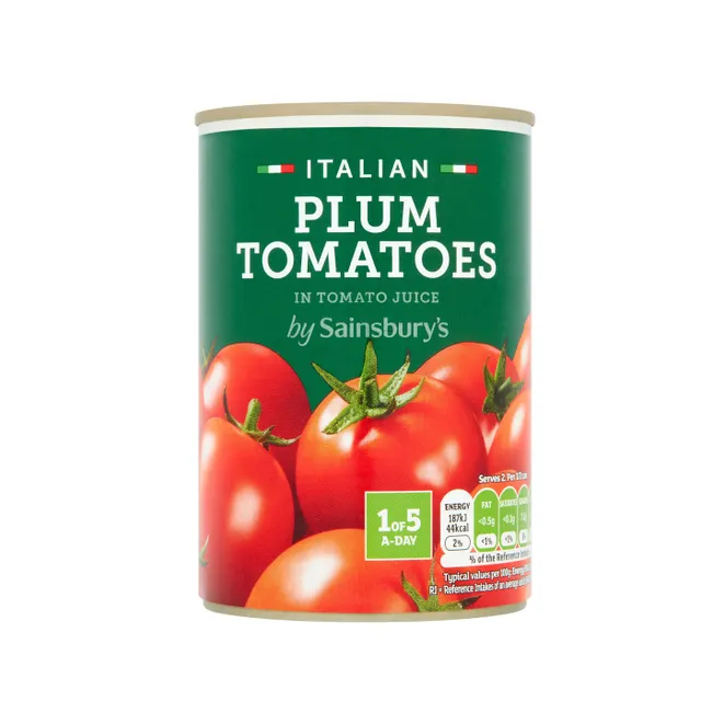 Sainsbury's Sainsburys Italian Plum Tomatoes In Tomato Juice