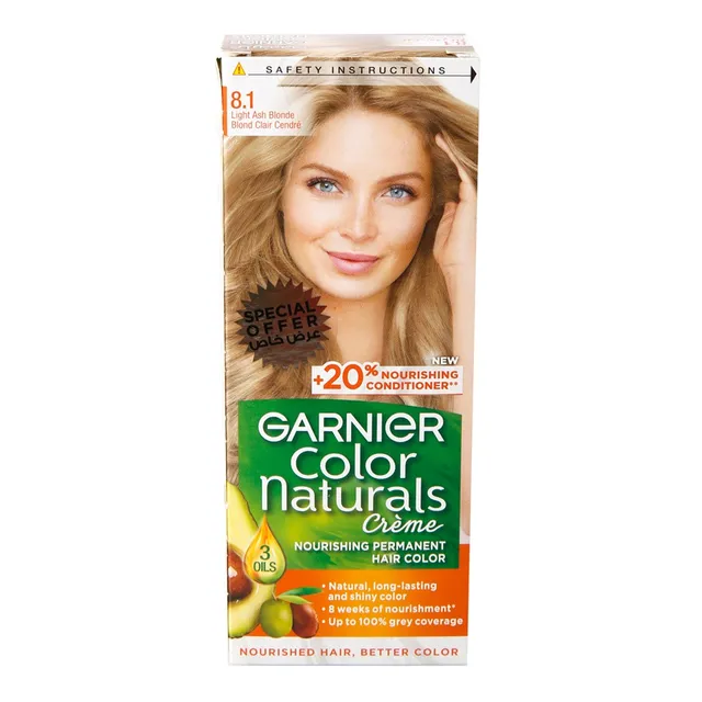 Garnier 8.1 Light Ash Blonde Colour Naturals Cr塾e