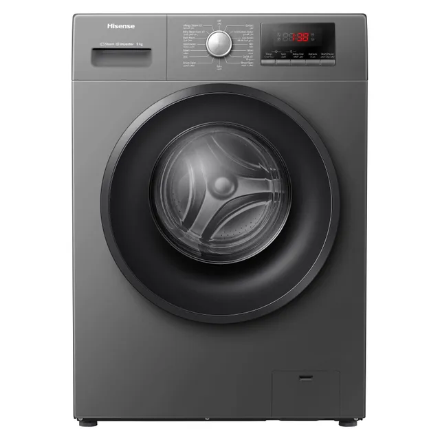 Hisense Front Loading Washing Machine WFPV9014EVMT Titanium