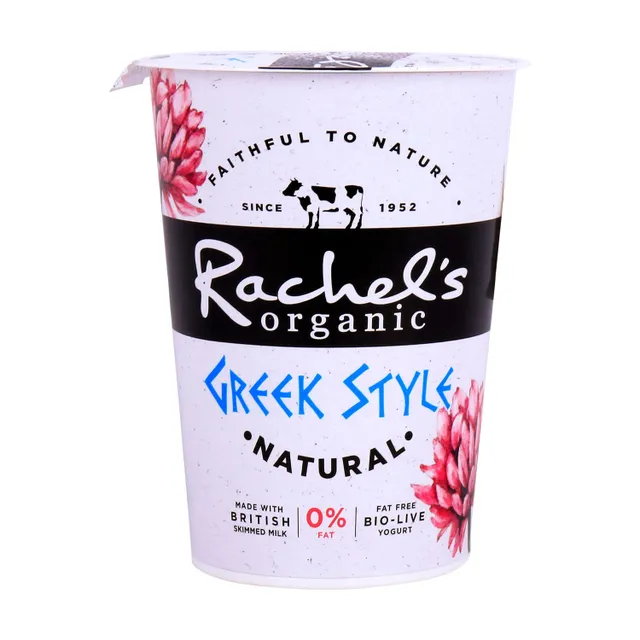 Rachel's Organic Fat-Free Greek Natural Bio Live Yoghurt